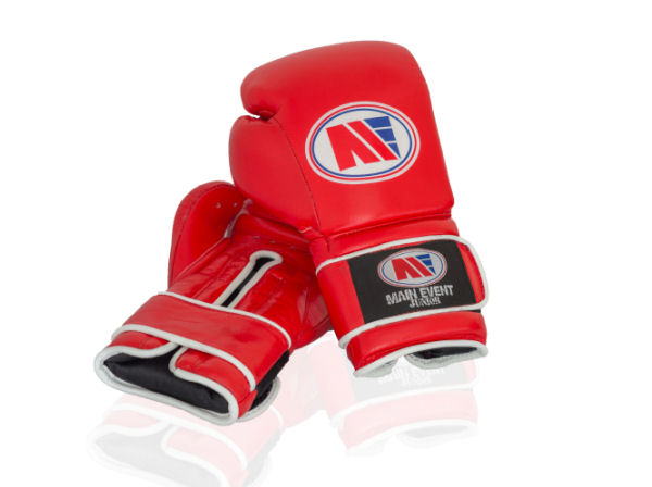 Main Event JTG 1000 Kids Leather Training Boxing Gloves Red